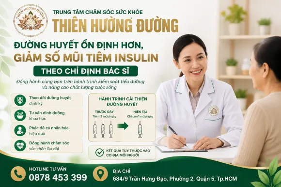 Ca Thực Tế Tại Thiên Hương Đường: Đường Huyết Ổn Định Hơn, Giảm Số Mũi Tiêm Insulin Theo Chỉ Định Bác Sĩ